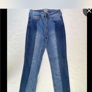 UMGEE U.S.A Women's Two Toned Blue Jeans